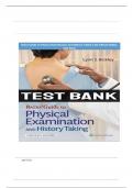TEST BANK FOR BATES' GUIDE TO PHYSICAL EXAMINATION AND HISTORY TAKING 13TH EDITION BY LYNN S&period; BICKLEY ALL CHAPTERS COVERED QUESTION AND ANSWERS GRADED A&plus; &vert;LATEST UPDATE&vert; &vert;2025-26&vert;