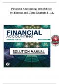 Financial Accounting&comma; 13th Edition Solution Manual by C William Thomas and Wendy M&period; Tietz&comma; Verified Chapters 1 - 12&comma; Complete Newest Version