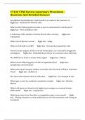 VT102 VTNE Review Laboratory Procedures - Questions And Detailed Answers 