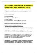 ISYE6644 Simulation Midterm 2 questions and answers 2024&period;