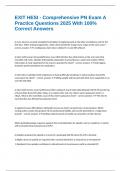 EXIT HESI - Comprehensive PN Exam A Practice Questions 2025 With 100&percnt; Correct Answers