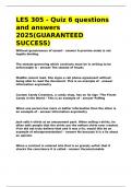 LES 305 - Quiz 6 questions and answers 2025&lpar;GUARANTEED SUCCESS&rpar;