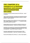 ITEC CHAPTER 10 e-commerce & e-business questions and answers 2025&lpar;GUARANTEED SUCCESS&rpar;&period;