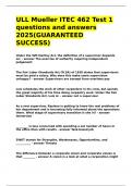 ULL Mueller ITEC 462 Test 1 questions and answers 2025&lpar;GUARANTEED SUCCESS&rpar;&period;