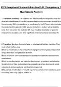 FTCE Exceptional Student Education K-12 &lpar;Competency 7&rpar; Questions & Verified Answers &lpar;2025 &sol; 2026&rpar; 100&percnt; Complete