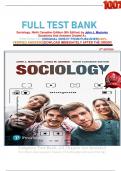     FULL TEST BANK Sociology&comma; Ninth Canadian Edition &lpar;9th Edition&rpar; by John J&period; Macionis Questions And Answers Graded A&plus;    