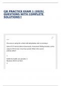 CJE PRACTICE EXAM 1 &lpar;2025&rpar; QUESTIONS WITH COMPLETE SOLUTIONS&excl;&excl;