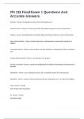PN 111 Final Exam 1 Questions And Accurate Answers&period;