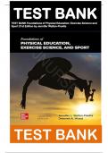 Test Bank Foundations of Physical Education Exercise Science and Sport by Deborah Wuest 21st edition
