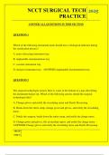  NCCT SURGICAL TECH PRACTICE QUESTIONS AND ANSWERS 2025