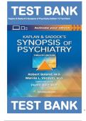 TEST BANK Kaplan & Sadock&rsquo;s Synopsis of Psychiatry 12th Edition by Robert Boland 