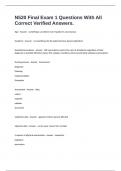 N520 Final Exam 1 Questions With All Correct Verified Answers&period;