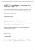 NS520 Revision Exam 1 Questions And Answers Graded A&plus;&period;