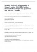 NSG520 Module 3&colon; Inflammation & Wound Healing &lpar;MSN-DE&rpar; Herzing University Knowledge Test Questions And Verified Answers&period;