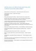 MENTAL HEALTH ATI MASTERY 690 QUESTIONS WITH COMPLETE SOLUTIONS 100&percnt; CORRECT