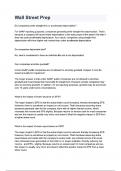 Wall Street Prep questions and answers
