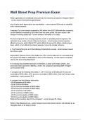 Wall Street Prep Premium Exam questions and answers