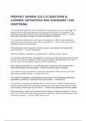 PROPHECY GENERAL ICU A V3 QUESTIONS & ANSWERS&comma; DISTINCTION LEVEL ASSIGNMENT HAS EVERYTHING&period;