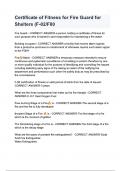 Certificate of Fitness for Fire Guard for Shelters &lpar;F-02-F80 questions and answers