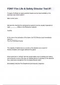 FDNY Fire Life & Safety Director Test -1 questions and answers