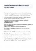 Cogito Fundamentals Questions with correct answers&period;