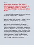 PERMANENT MAKEUP VA PMU DPOR ALL  NEWEST 2025 ACTUAL EXAM COMPLETE 150  QUESTIONS AND CORRECT DETAILED  ANSWERS &lpar;VERIFIED ANSWERS&rpar; &vert;100&percnt; BRAND  NEW&excl;&excl;&excl; 