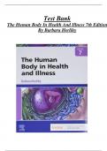 Test Bank The Human Body in Health and Illness 7th Edition Herlihy Questions & Answers with rationales &lpar;Chapter 1-27&rpar;Complete