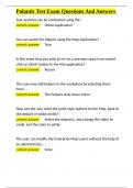 Palantir Test Exam Questions And Answers&period;docx
