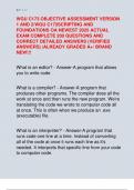 WGU C173 OBJECTIVE ASSESSMENT VERSION  1 AND 2&sol;WGU C173SCRIPTING AND  FOUNDATIONS OA NEWEST 2025 ACTUAL  EXAM COMPLETE 200 QUESTIONS AND  CORRECT DETAILED ANSWERS &lpar;VERIFIED  ANSWERS&rpar; &vert;ALREADY GRADED A&plus;&sol; BRAND  NEW&excl;&excl;&excl;