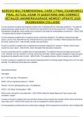 NUR2392 MULTIDIMENSIONAL CARE 2 FINAL EXAMS&sol;MDC2  FINAL ACTUAL EXAM 75 QUESTIONS AND CORRECT  DETAILED ANSWERS&vert;AGRADE NEWEST UPDATE 2025  &lpar;RASMUSSEN COLLEGE&rpar;