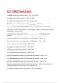 CCI CRAT Flash Cards Exam Questions and Answers 2025&sol;2026&lpar; A&plus; GRADED 100&percnt; VERIFIED&rpar;&period;