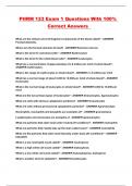 PHRM 123 Exam 1 Questions With 100&percnt; Correct Answers 