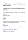 A&plus; 2024 wellcare - Mastery Test Solution questions and answers