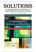 Solutions for Communication Sciences and Disorders&colon; A Clinical Evidence-Based Approach&comma; 3rd edition by Justice
