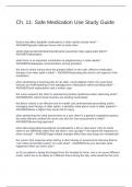 Ch&period; 11&colon; Safe Medication Use Study Guide