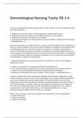Gerontological Nursing Touhy TB 1-4