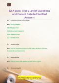 GFA 1000&colon; Test 1 Latest Questions  and Correct Detailed Verified  Answers 