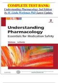 COMPLETE TEST BANK&colon; Understanding Pharmacology 2nd Edition by M&period; Linda Workman PhD Latest Update&period;
