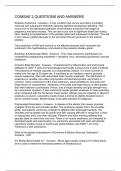 COMSAE 2 QUESTIONS AND ANSWERS