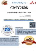 CMY2606 Assignment 1 &lpar;100&percnt; COMPLETE ANSWERS&rpar; Semester 1 2025