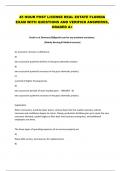 45 HOUR POST LICENSE REAL ESTATE FLORIDA  EXAM WITH QUESTIONS AND VERIFIED ANSWERSS&comma;  GRADED A&plus;
