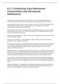 6&period;1&period;7 Continuing Care Retirement Communities and Structured Settlements Questions and Answers Fully Solved