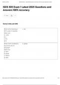ISDS 505 Exam 1 Latest 2025 Questions and Answers 100&percnt; Accuracy