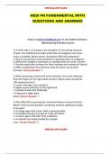 HESI PN FUNDAMENTAL WITH   QUESTIONS AND ANSWERS 
