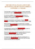 EDF 5481 FINAL EXAM LATEST 2025 QUESTIONS AND DETAILED CORRECT ANSWERS &vert; A&plus; GRADE