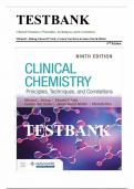 Test Bank for Clinical Chemistry Principles&comma; Techniques&comma; and Correlations 9th Edition by Bishop Fody