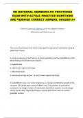 RN MATERNAL NEWBORN ATI PROCTORED  EXAM WITH ACTUAL PRACTICE QUESTIONS  AND VERIFIED CORRECT ASWERS&comma; GRADED A&plus;