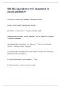BB 451 &lpar;questions well answered to pass&rpar; graded A&plus;