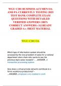 WGU C201 BUSINESS ACUMEN OA AND PA CURRENTLY TESTING 2025 TEST BANK COMPLETE EXAM QUESTIONS WITH DETAILED VERIFIED ANSWERS &lpar;100&percnt; CORRECT ANSWERS&rpar; &sol;ALREADY GRADED A&plus; &sol;&sol;BEST MATERIAL