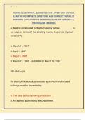 FLORIDA ELECTRICAL BUSINESS EXAM LATEST 2025 ACTUAL  EXAM WITH COMPLETE QUESTIONS AND CORRECT DETAILED  ANSWERS &lpar;100&percnt; VERIFIED ANSWERS&rpar; &vert;ALREADY GRADED A&plus;&vert;  &vert;&vert;PROFESSOR VERIFIED&vert;&vert;